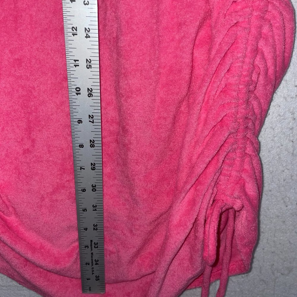 Victoria's Secret PINK Terry Cloth Dress Ruched Side Dress sz XL Women's NWT NEW - Picture 5 of 8